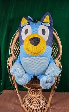 Bluey Bath Buddy Plush Mesh Water Toy 12" Jay Franco Kids Toddler Cartoon